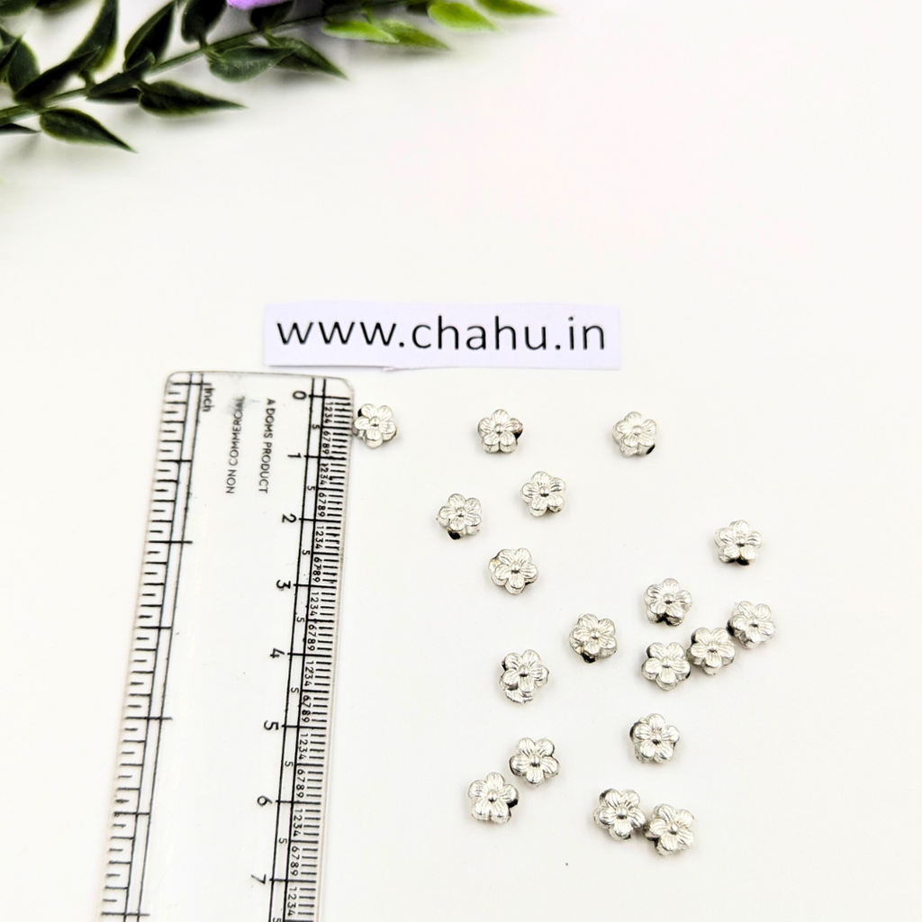 Flower Oxidized Charm - 50 Gram