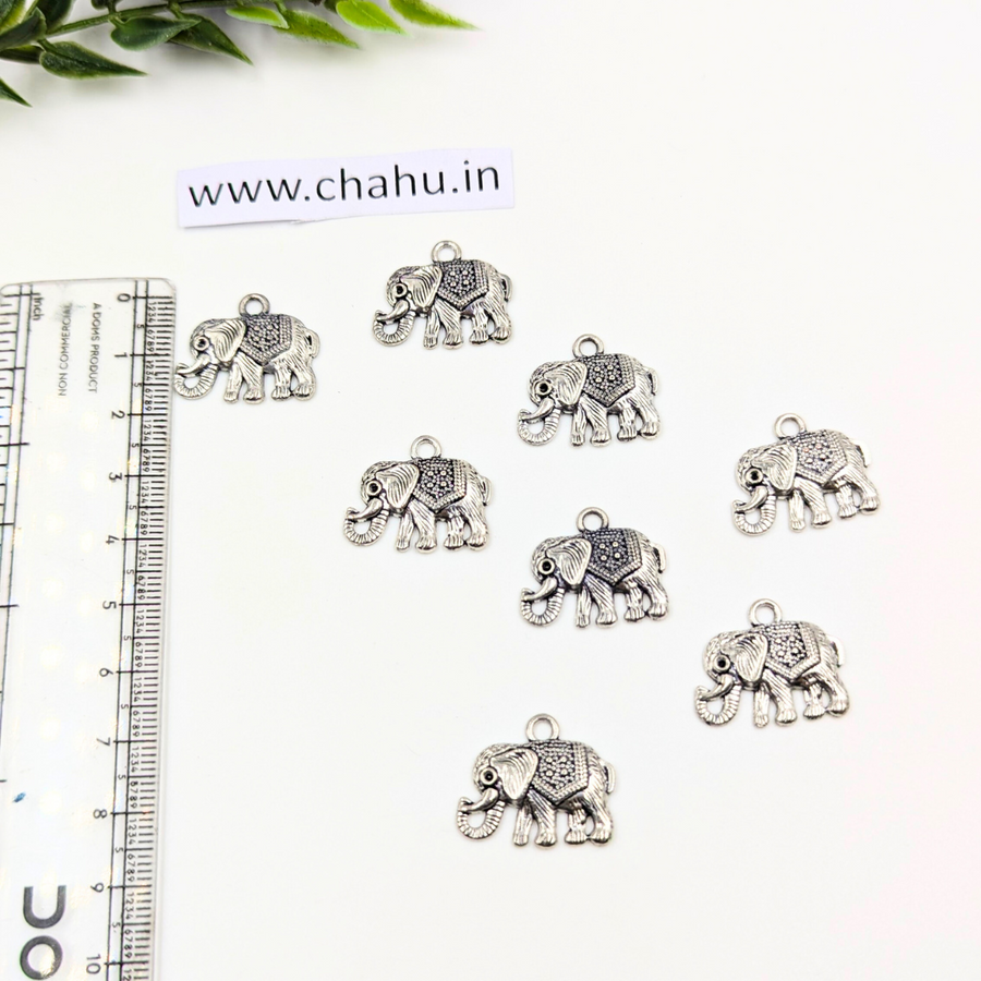 Elephant Oxidized Charm - 50 Gram