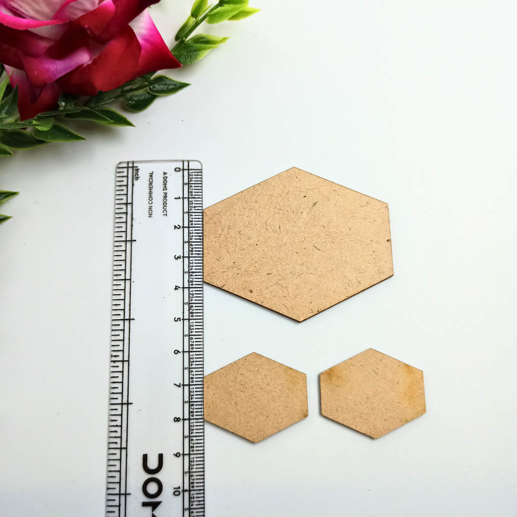 5 cm Hexagon Mdf Set - 10 pairs