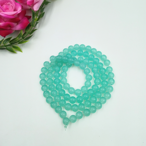 8 mm Pastel Green Jelly Bead