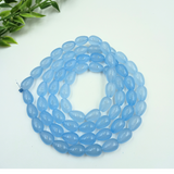 8 mm Blue Drop Bead