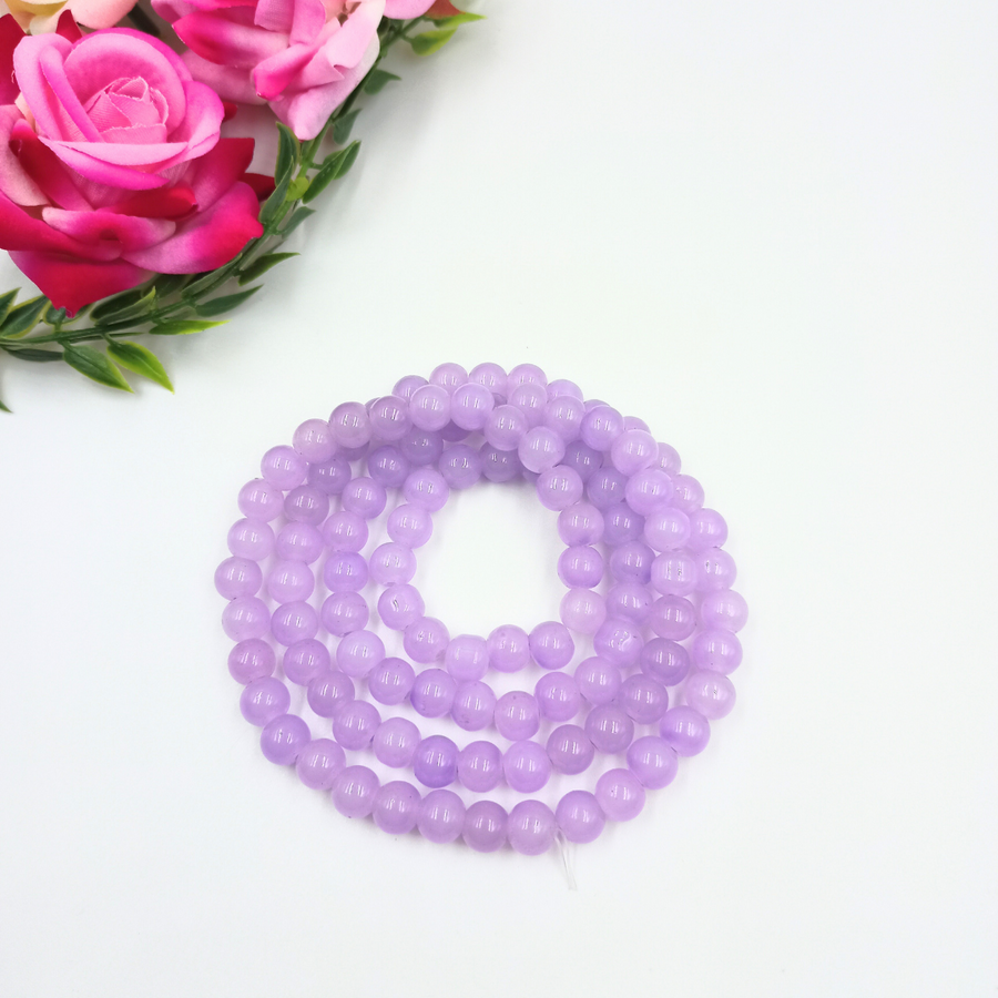 8 mm Light Purple Jelly Bead