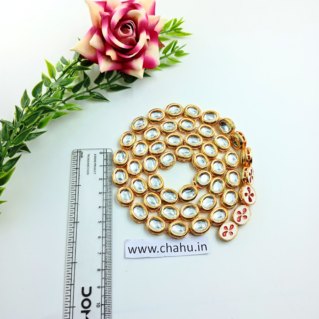 12 mm Oval Kundan Line