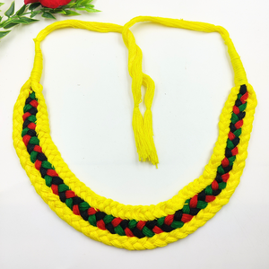 Lemon Yellow & Multi Color Choker Dori - Pack of 12