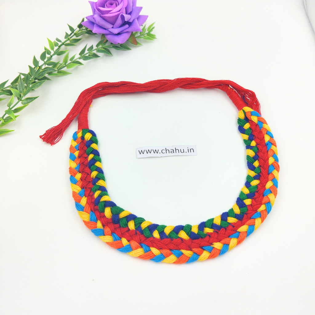 Multi & Red Color Choker Dori - Pack of 12