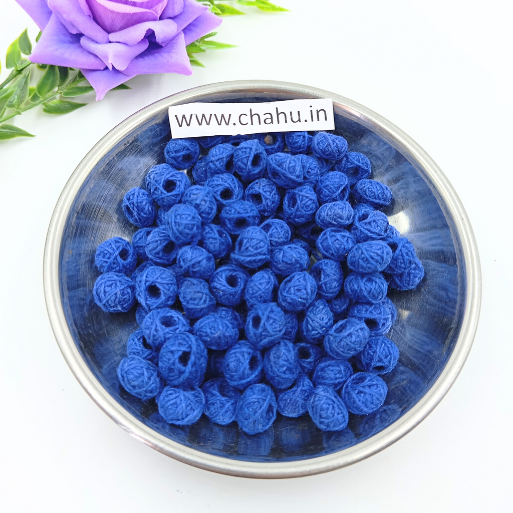 Blue Cotton Bead