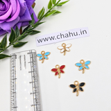 Mix color Butterfly Alloy Enamel Charms - 10 Pieces