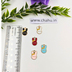 Mix Color Rabbit Shaped Alloy Enamel Charms - 10 Pieces