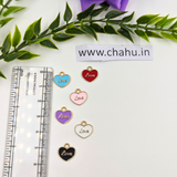 Heart Shaped Mix color Alloy Enamel Charms - 10 Pieces