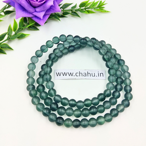 8 mm Gray-Green Matte Trans Beads