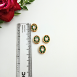 Green White Rakhi Pendent-12 pieces