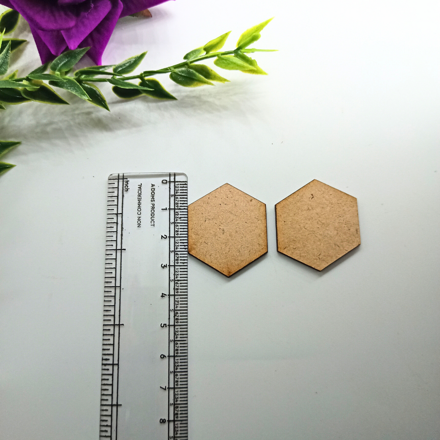 Hexagon Mdf - 100 pieces