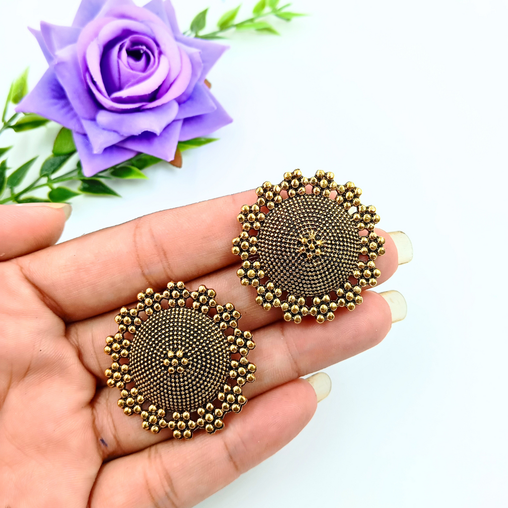 Antique Floral Studs - 100 Gram