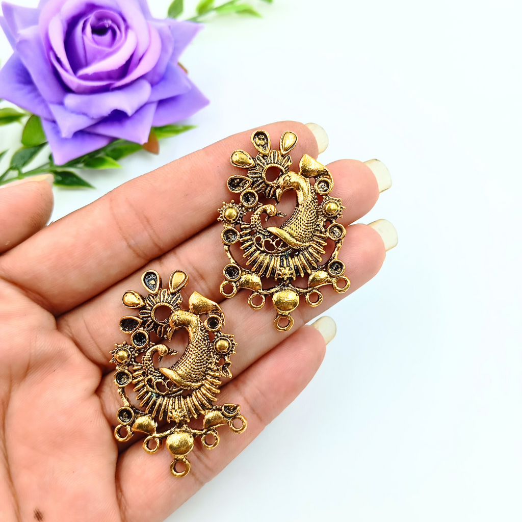 Antique Big Peacock Studs - 100 Gram