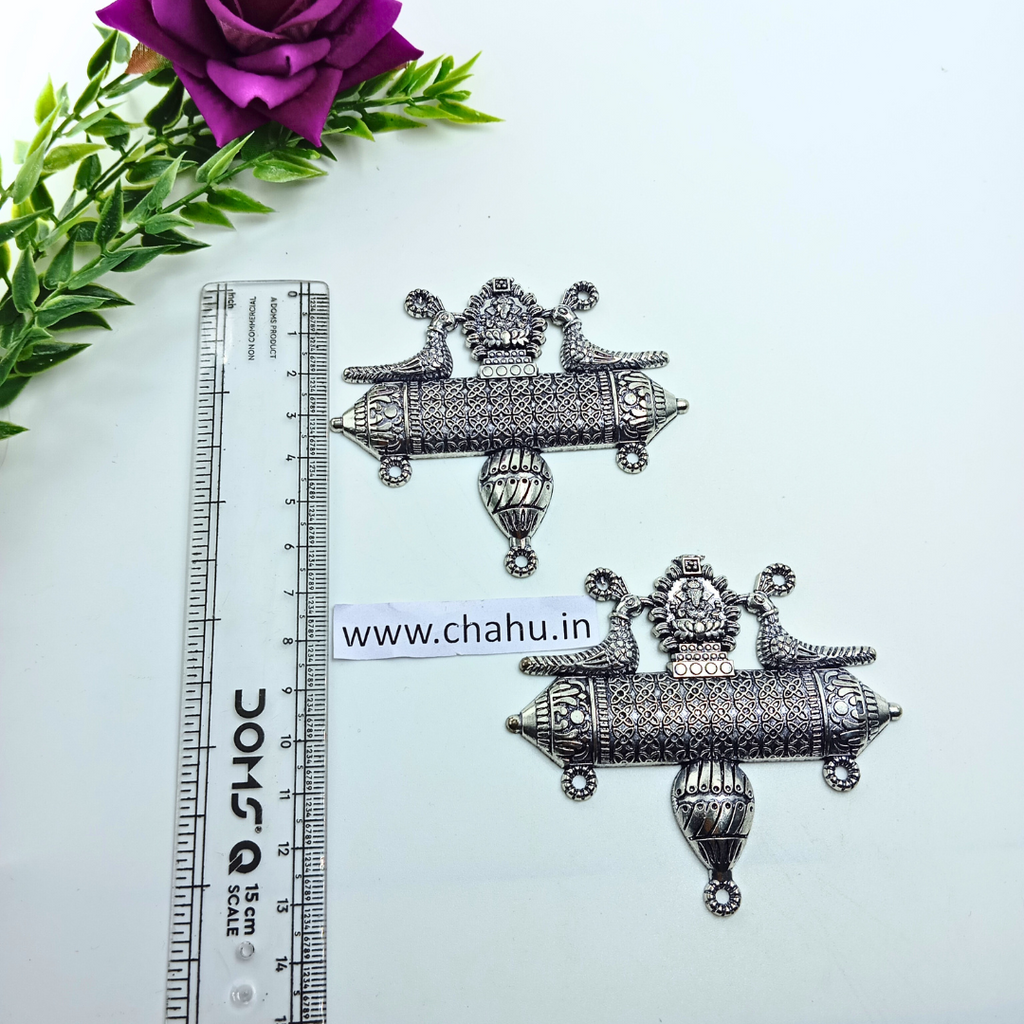 Oxidized Peacock Type Pendent - pack of 5 Pieces