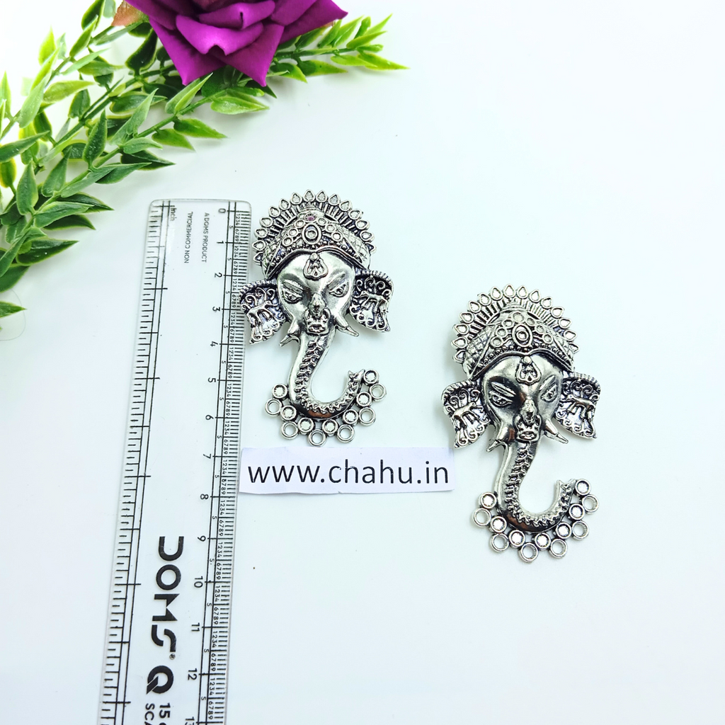 Oxidized Ganesha Pendent - pack of 5 Pieces