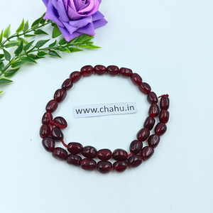 12 mm Dark Maroon Tumble Beads