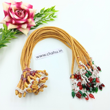 Beaded Golden Back Rope - 12 Pieces