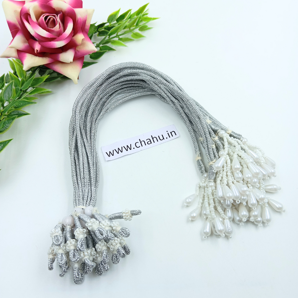 Beaded Silver Back Rope - 12 Pieces