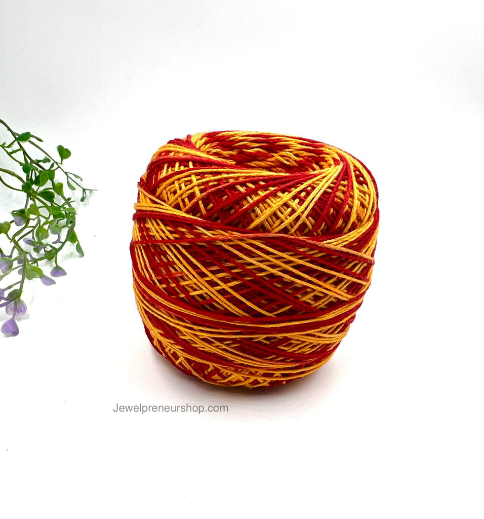 Yellow Red Cotton Thread