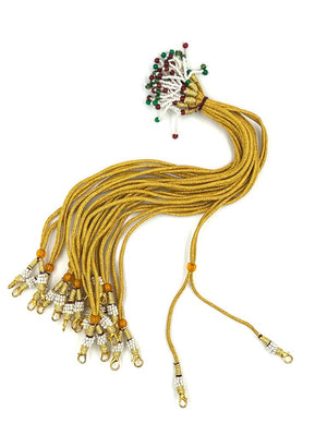 Beaded Golden Back Rope ( Lobster Lock ) - 12 Pieces