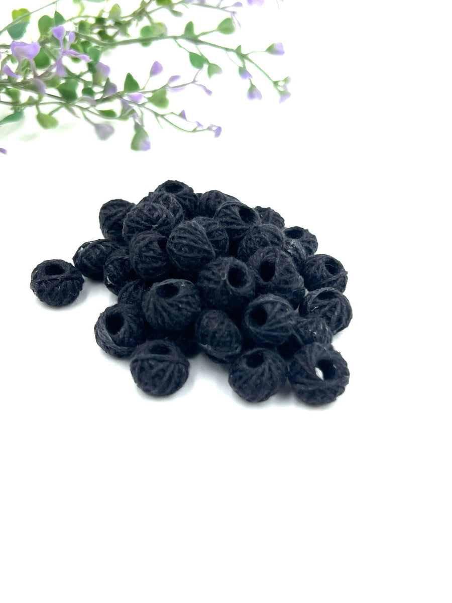 Black Cotton Bead