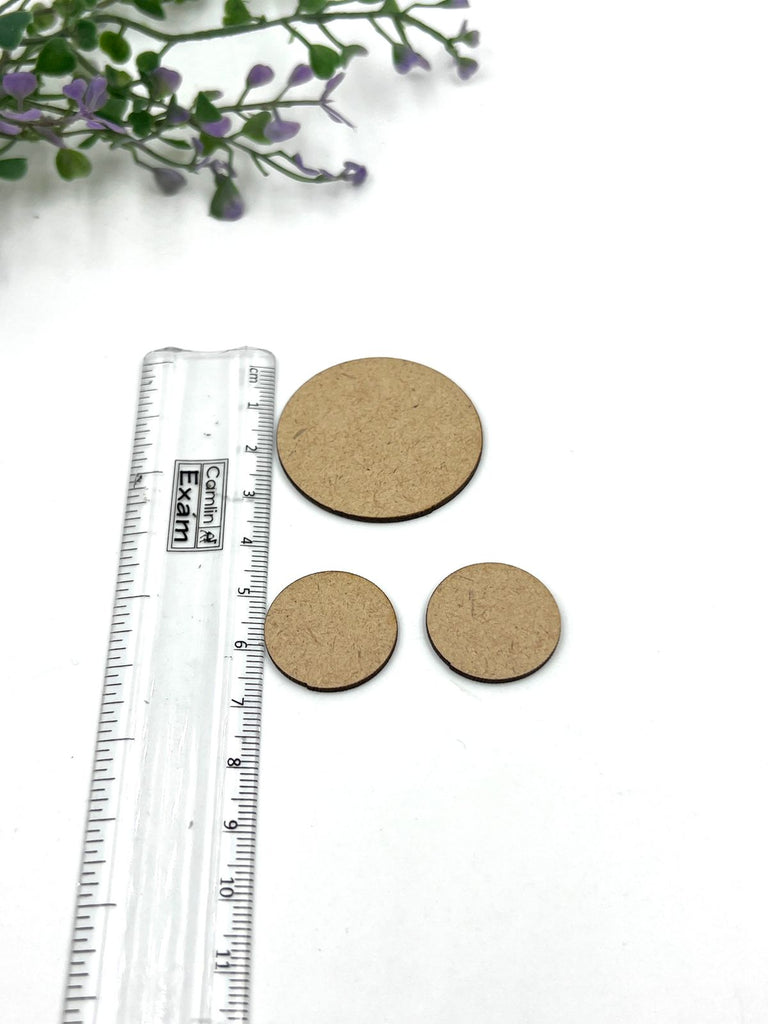 Round Mdf with Earring - 10 Pairs