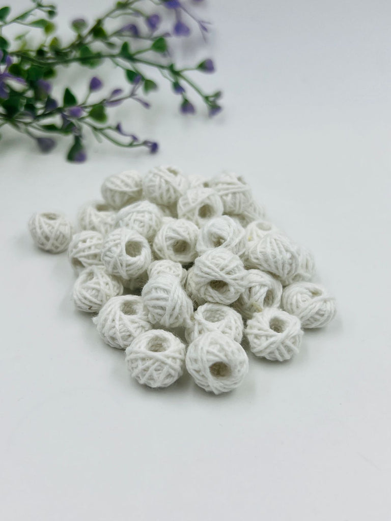 White Cotton Bead